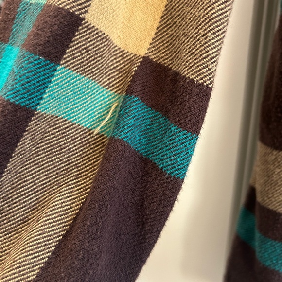 Patagonia Organic Cotton Plaid Shirt - Teal and Brown - Picture 2 of 4